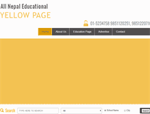 Tablet Screenshot of nepalschooldirectory.com
